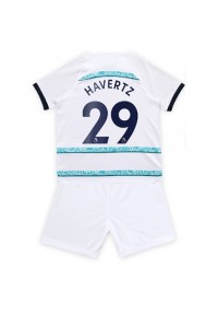 Chelsea Kai Havertz #29 Babyklær Borte Fotballdrakt til barn 2022-23 Korte ermer (+ Korte bukser)